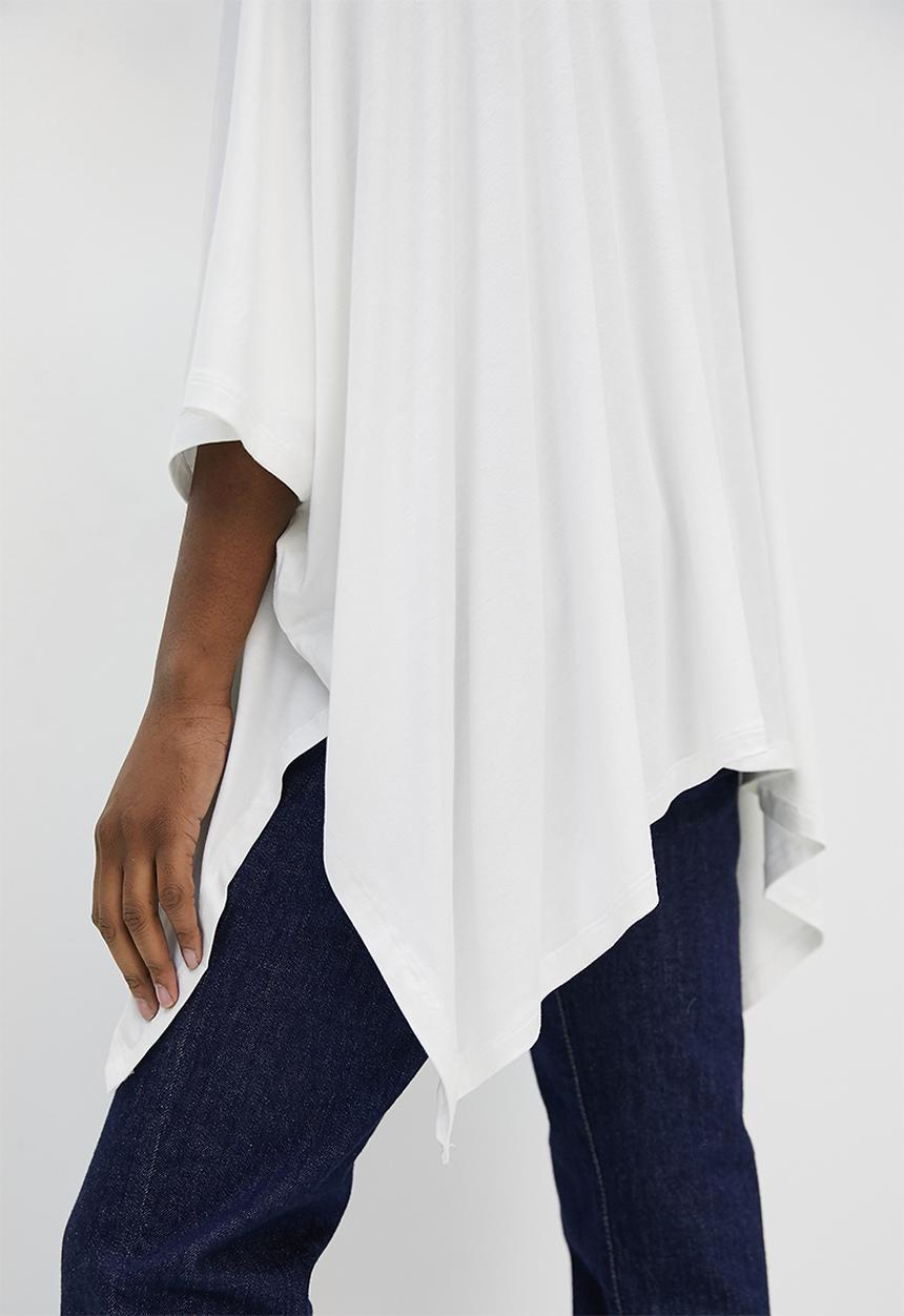 edit - Knit batwing top - milk