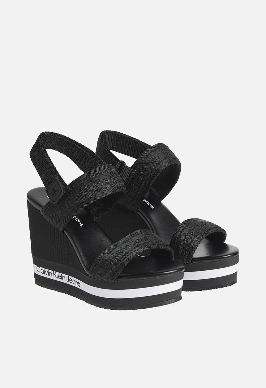 Calvin Klein - Wedge sandal sling pes - black