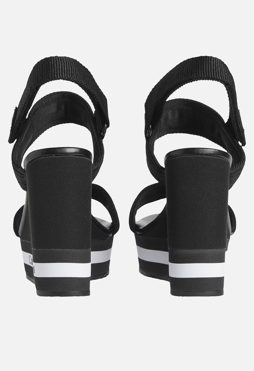 Calvin Klein - Wedge sandal sling pes - black