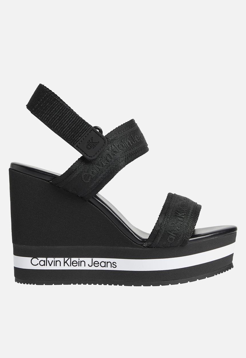 Calvin Klein - Wedge sandal sling pes - black