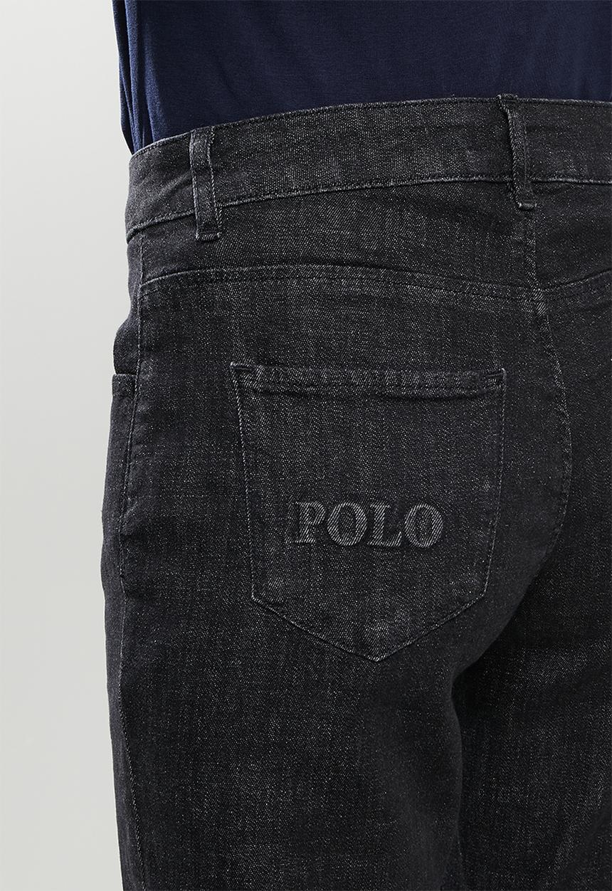 POLO - Woman boyfriend jean - black