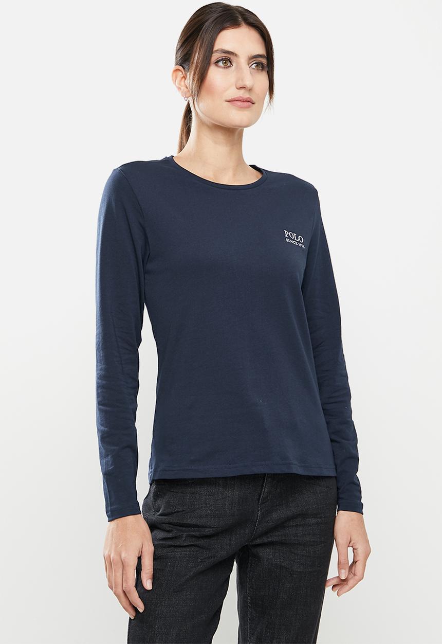 POLO - Women long sleeve logo tee - navy