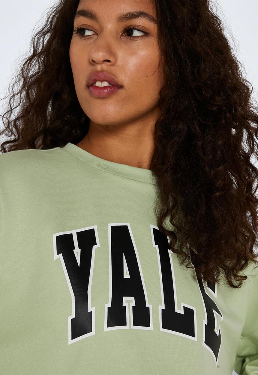 Noisy May - Ariel long sleeve license sweat - smoke green
