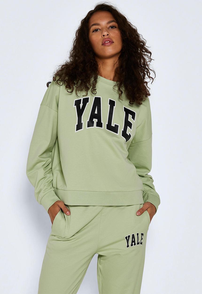 Noisy May - Ariel long sleeve license sweat - smoke green