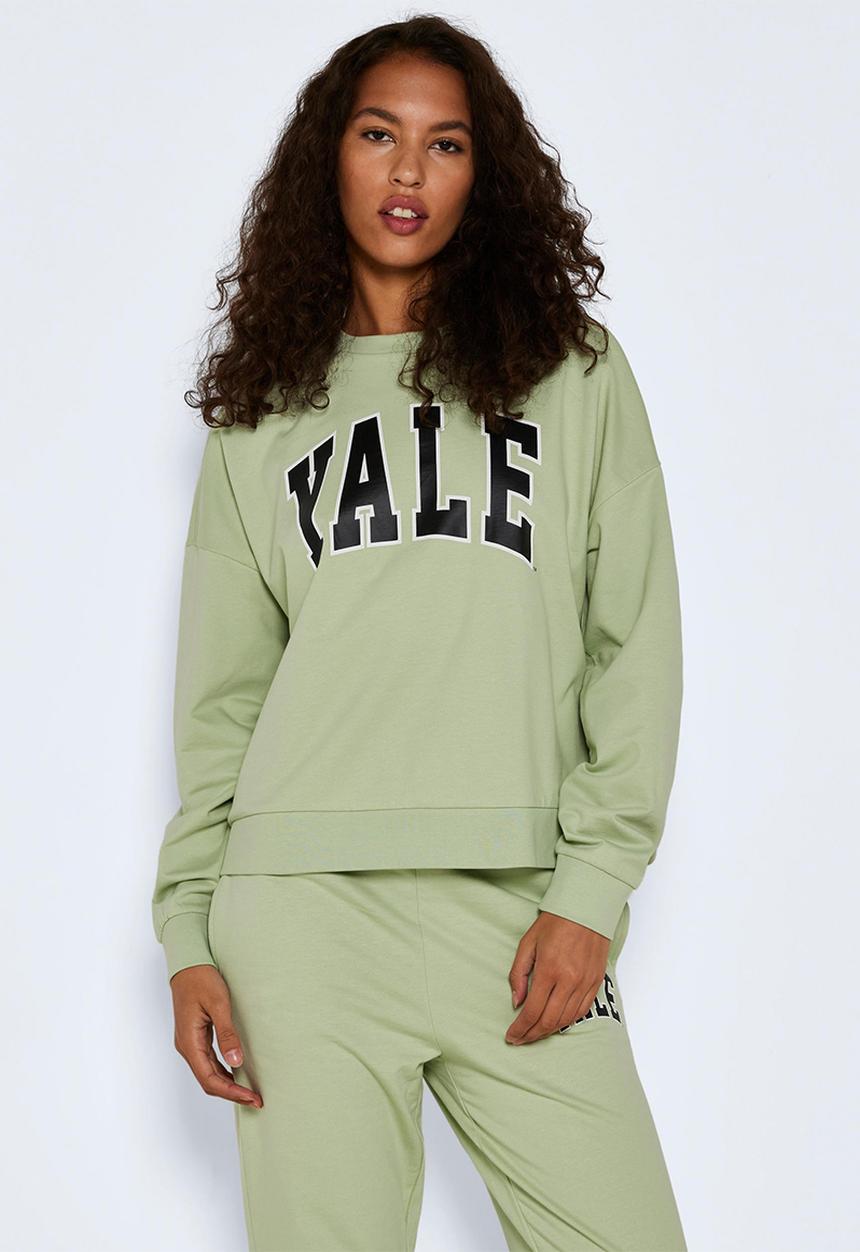 Noisy May - Ariel long sleeve license sweat - smoke green