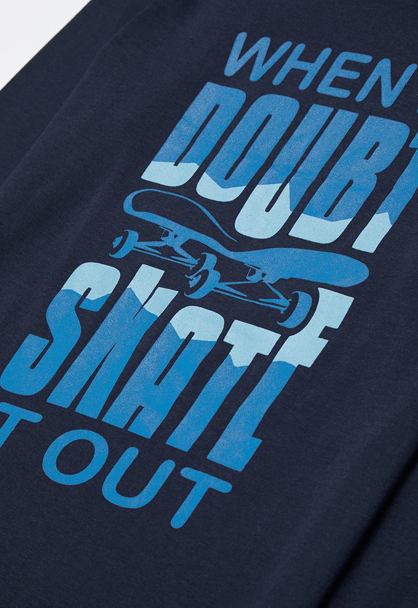Rebel Republic - Long sleeve graphic tee - navy