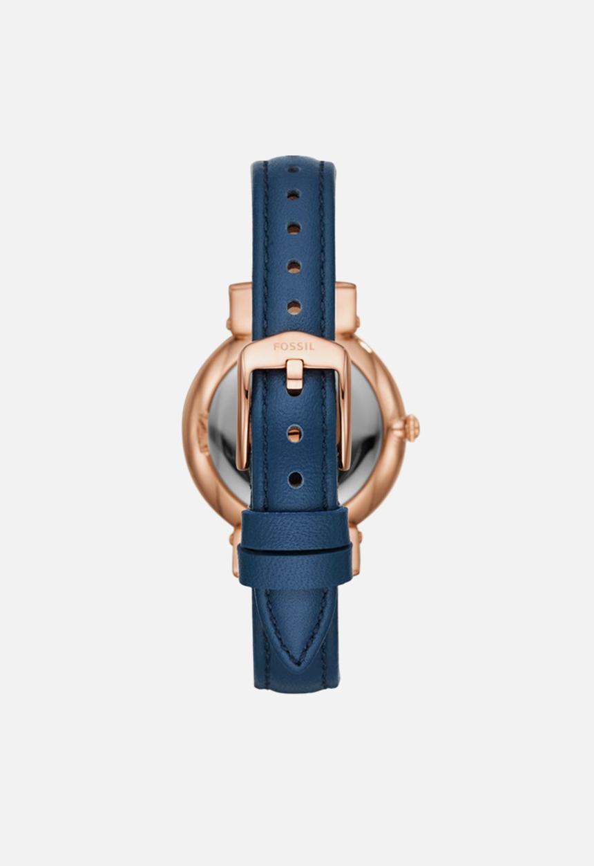 Fossil - Daisy 3 hand blu leather dress - blue