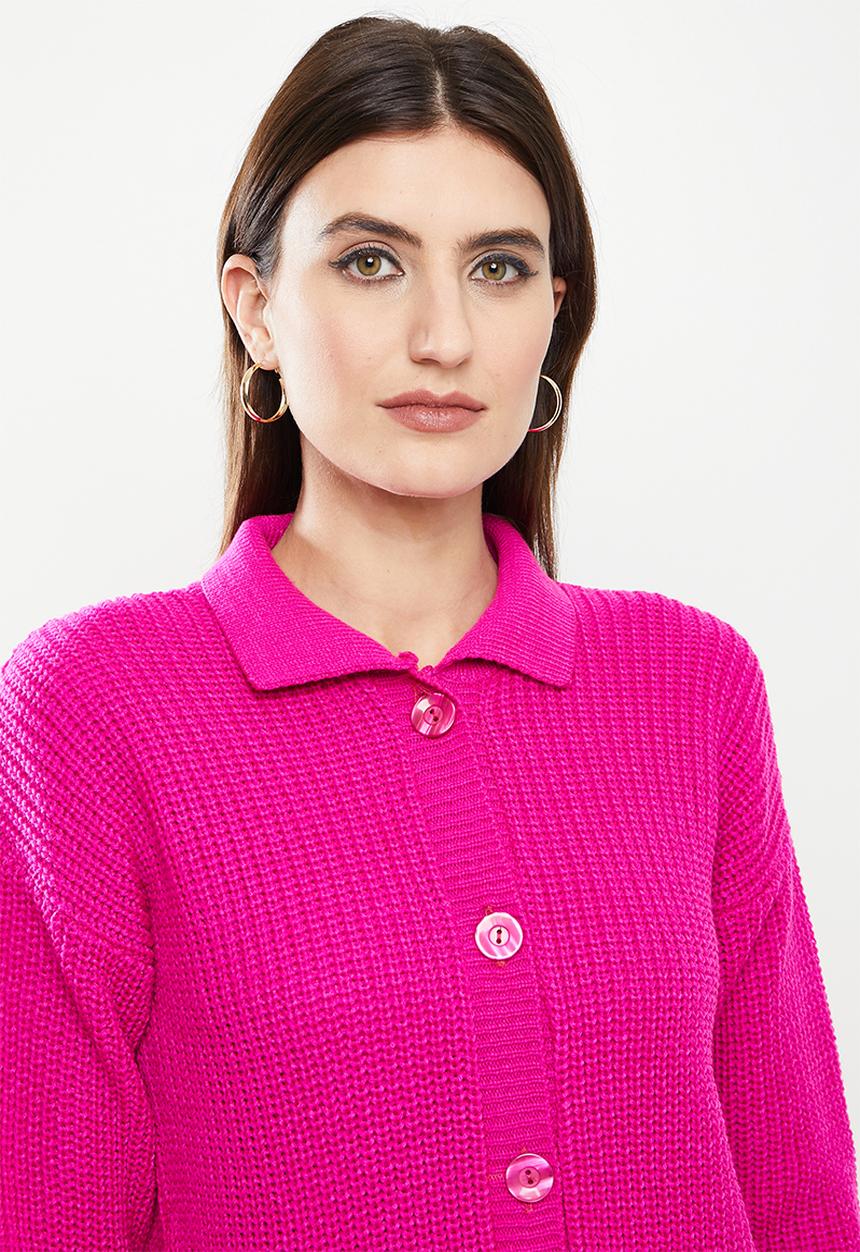 Me&B - Button knit top - pink