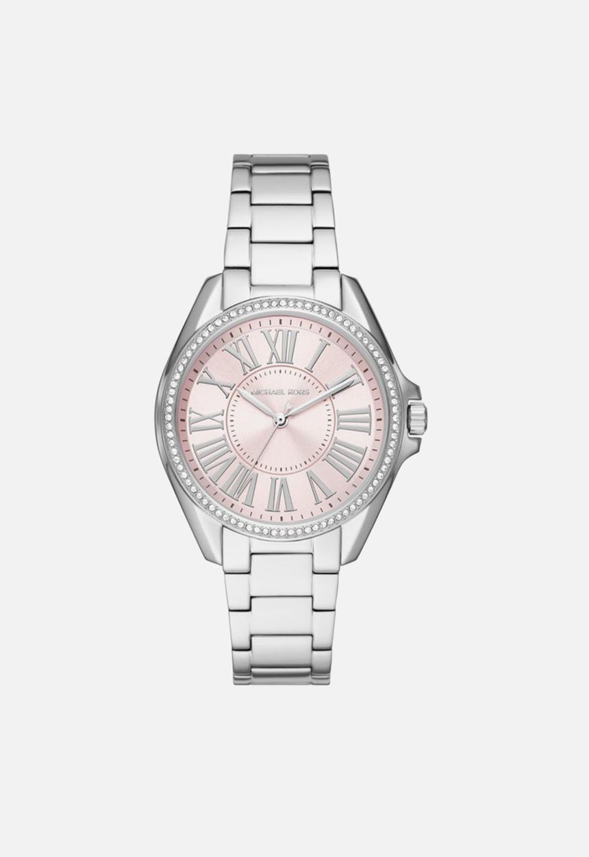 Michael Kors - Kacie jetset stainless steel - silver pink