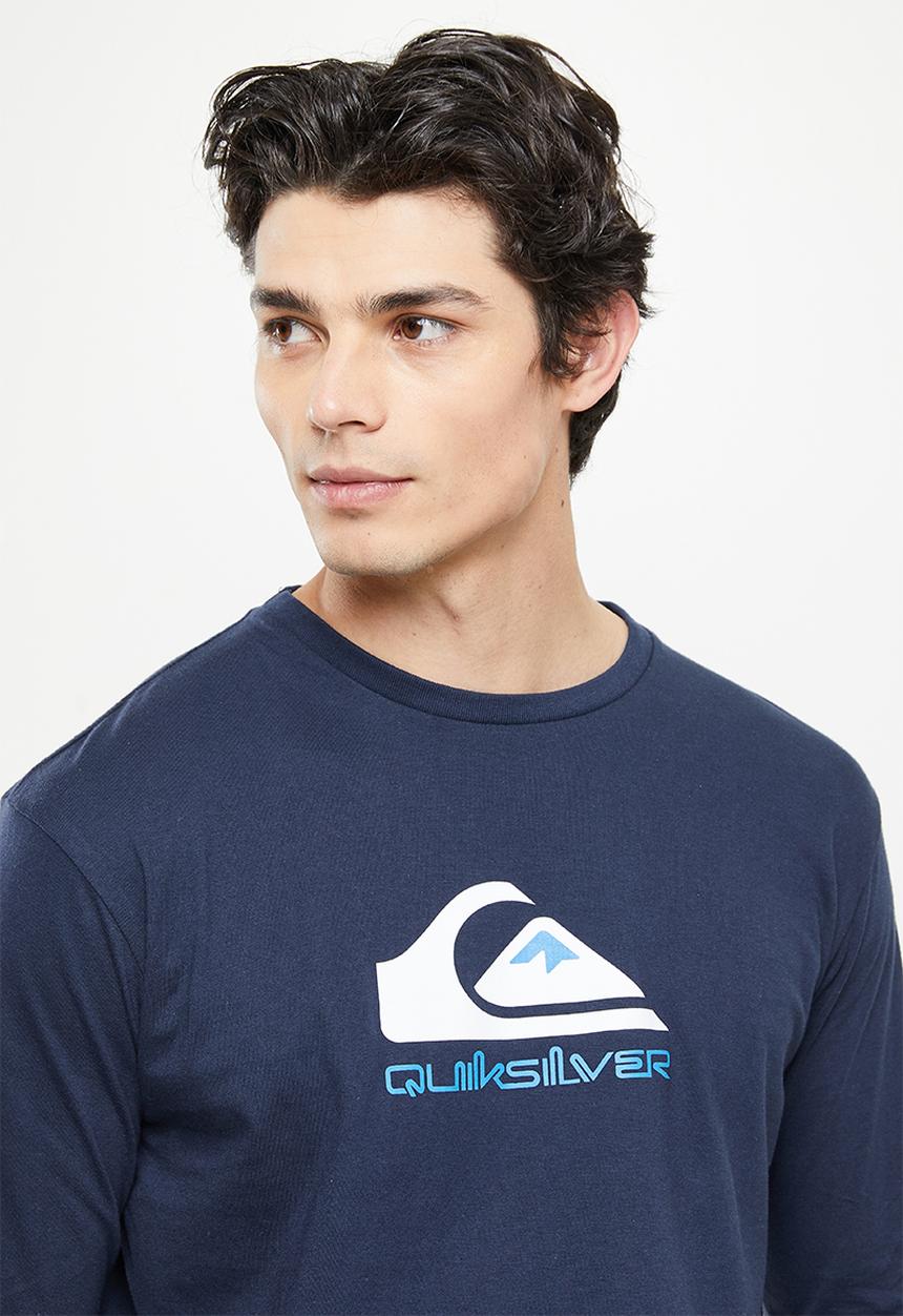 Quiksilver - Omni logo long sleeve - navy blazer