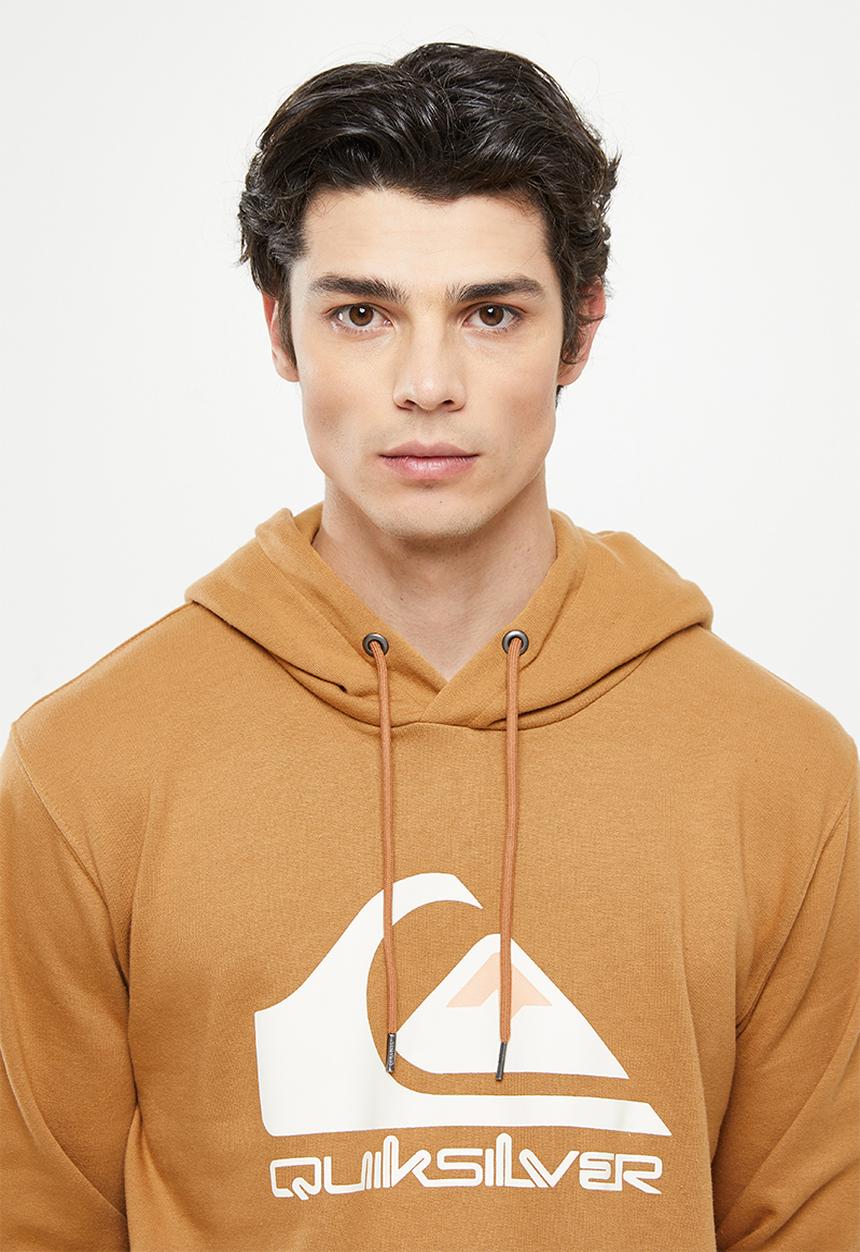 Quiksilver - Big logo hoodie - chipmunk