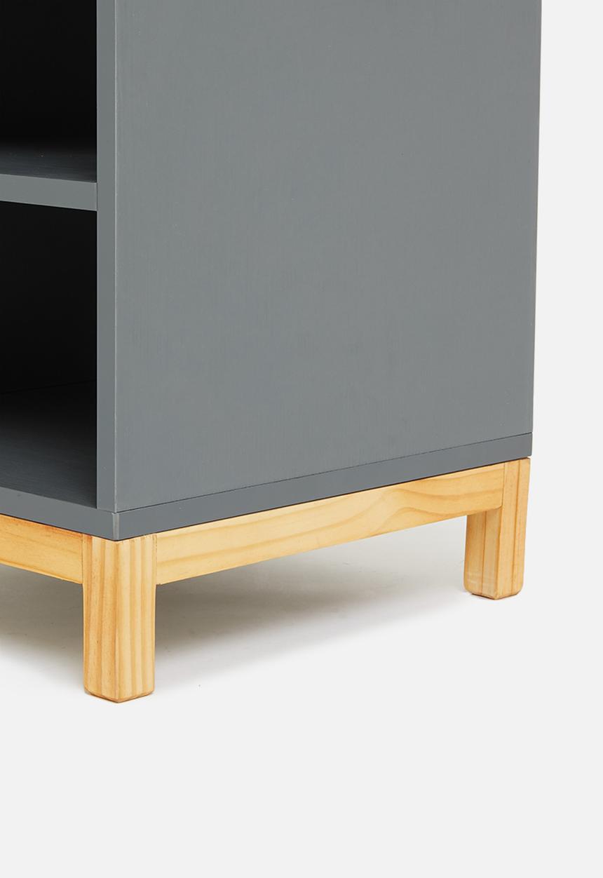 Blockhouse - Hugo open bedside table - storm grey