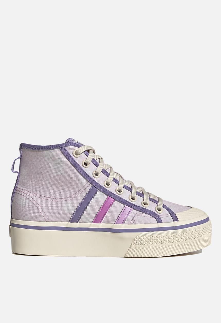 adidas Originals - Nizza platform mid w - almost pink/pulse lilac/wonder white