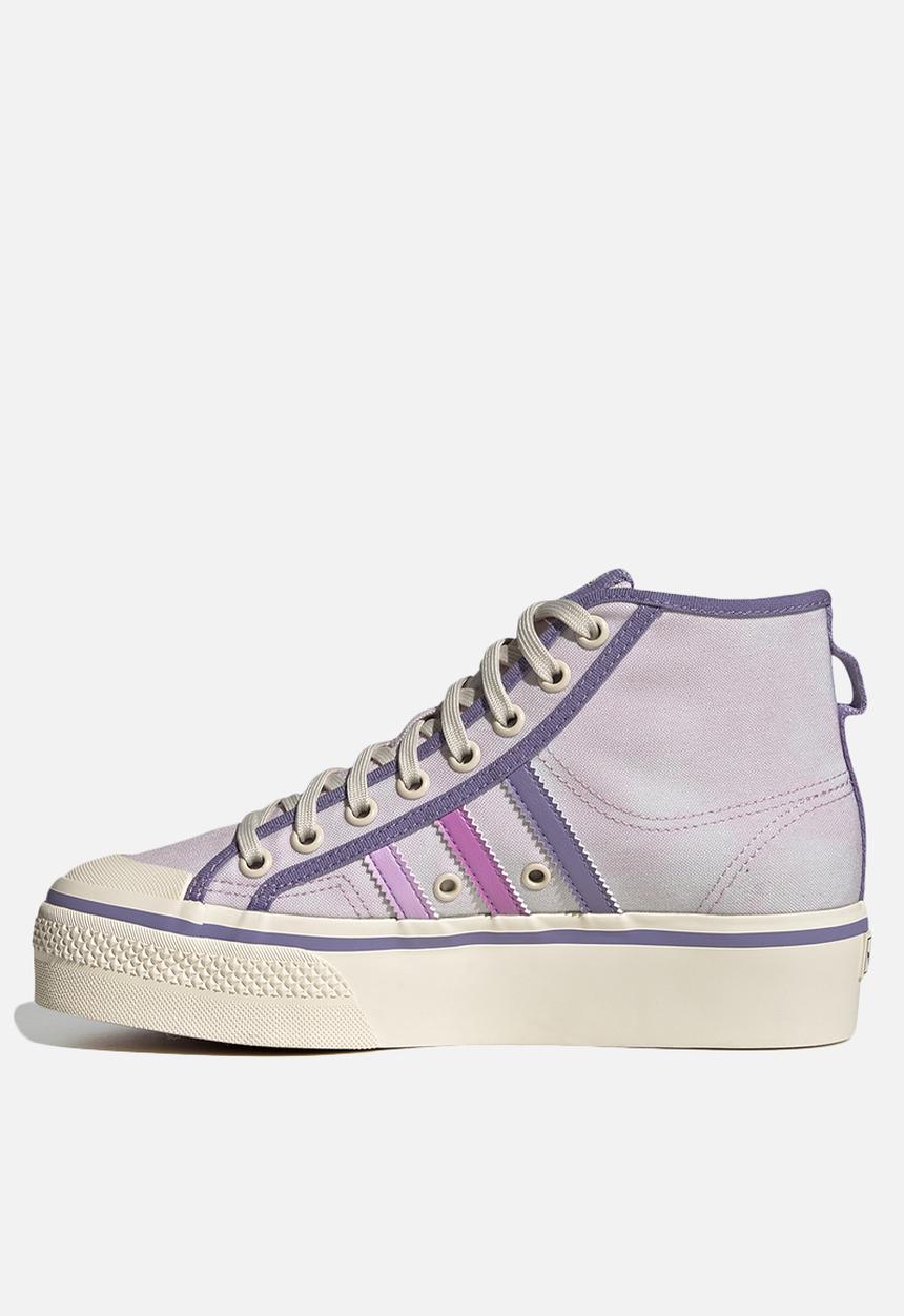 adidas Originals - Nizza platform mid w - almost pink/pulse lilac/wonder white