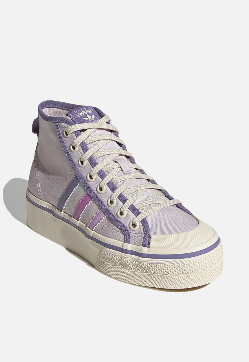 adidas Originals - Nizza platform mid w - almost pink/pulse lilac/wonder white