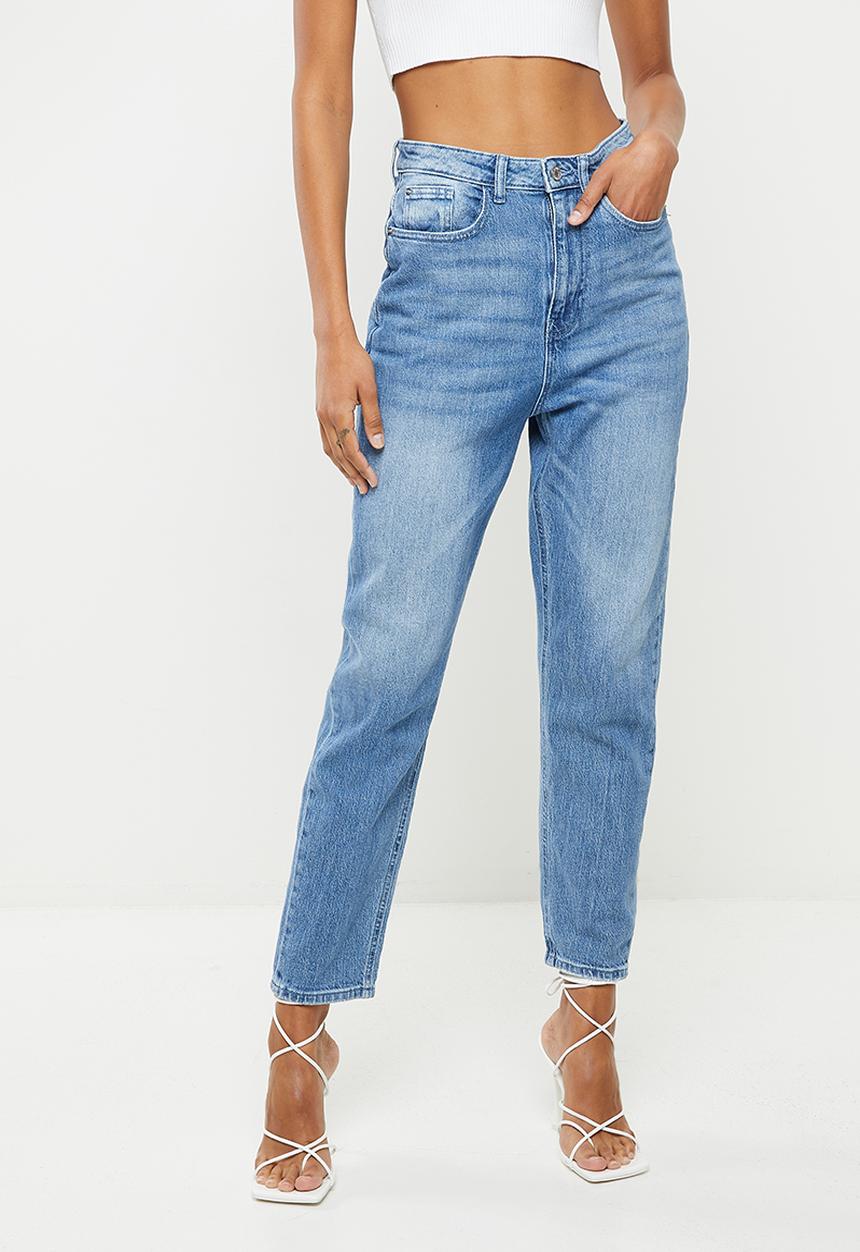Missguided - Clean riot mom jean - blue