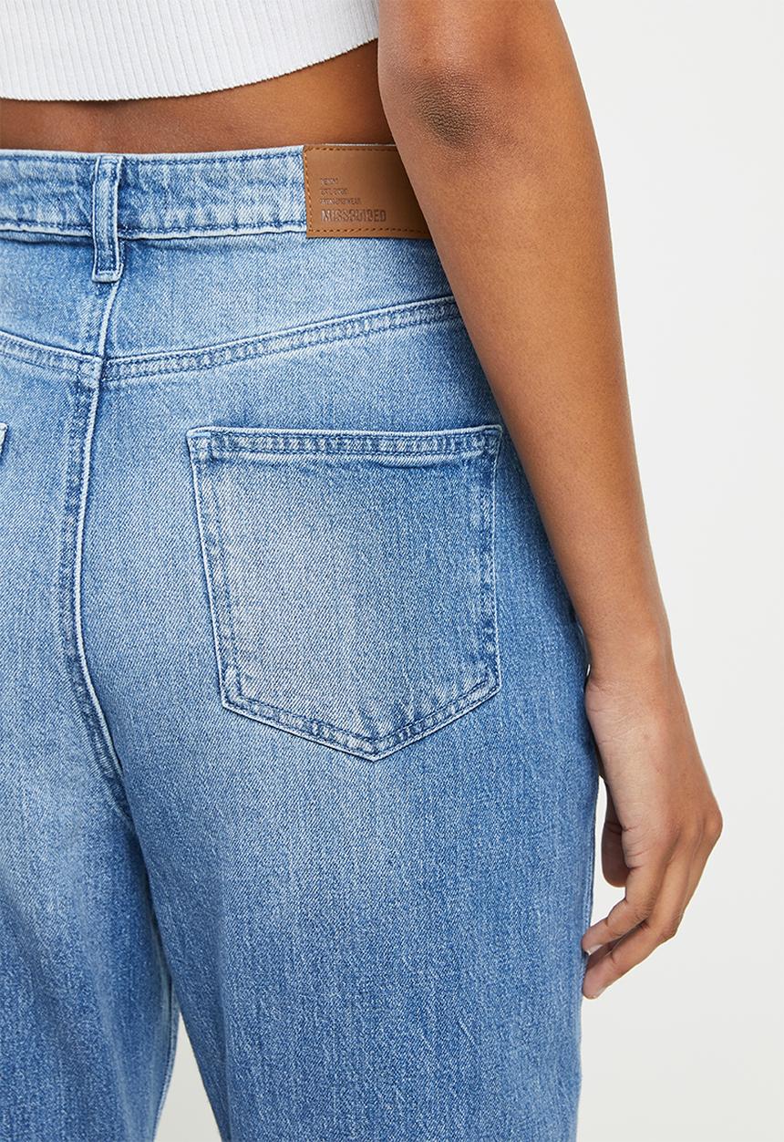 Missguided - Clean riot mom jean - blue