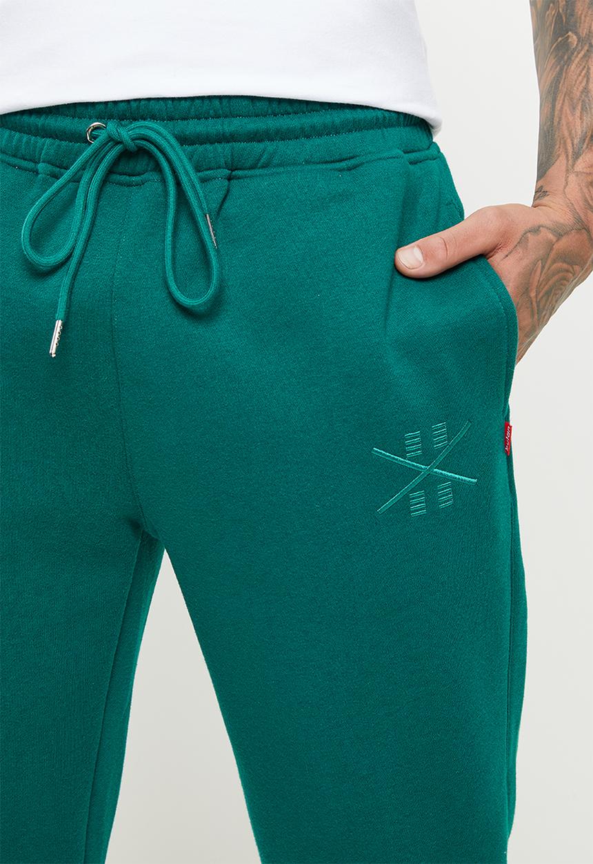 Butan - Classic connections sweatpants - dark teal