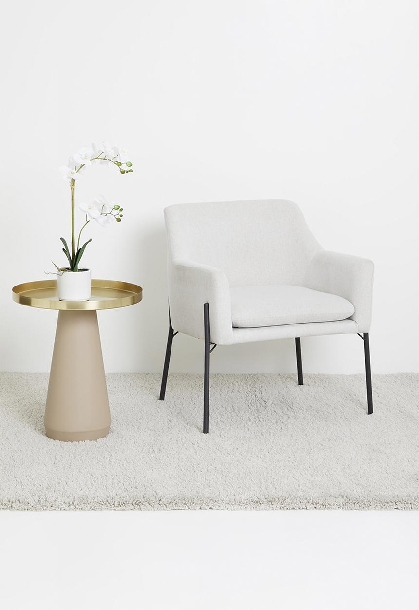 Sixth Floor - Ella side table - neutral & gold