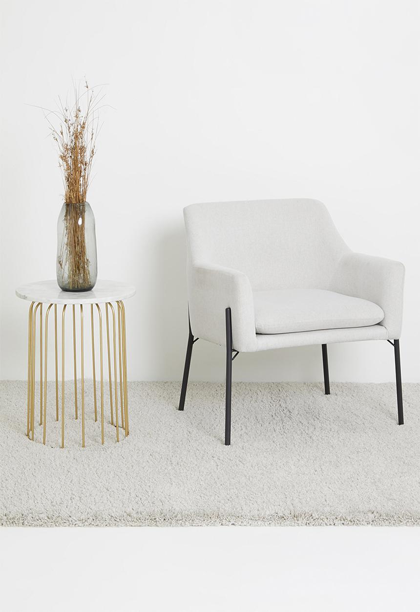 Sixth Floor - Casie marble top side table - gold