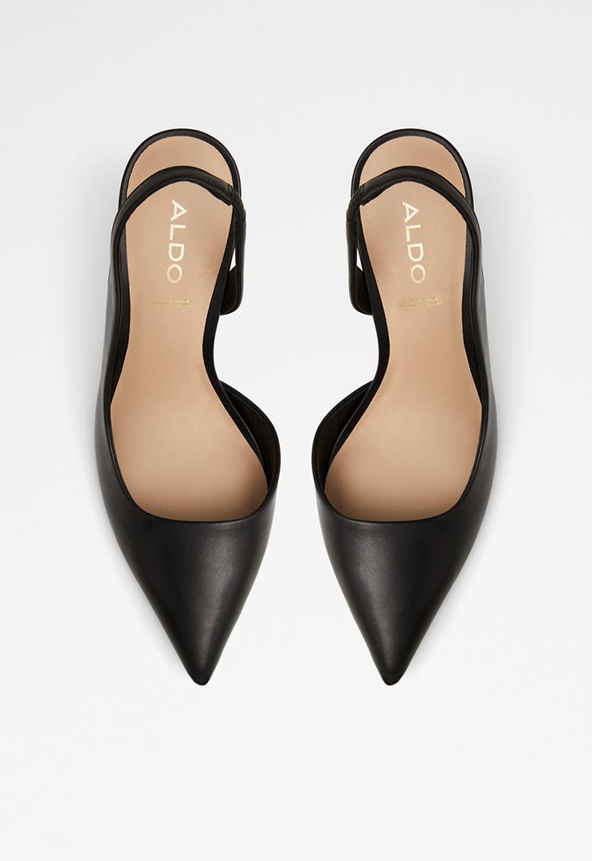 ALDO - Loucette leather court heel - black