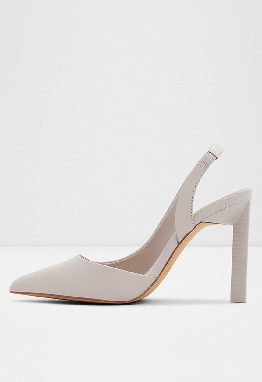 ALDO - Loucette leather court heel - light grey