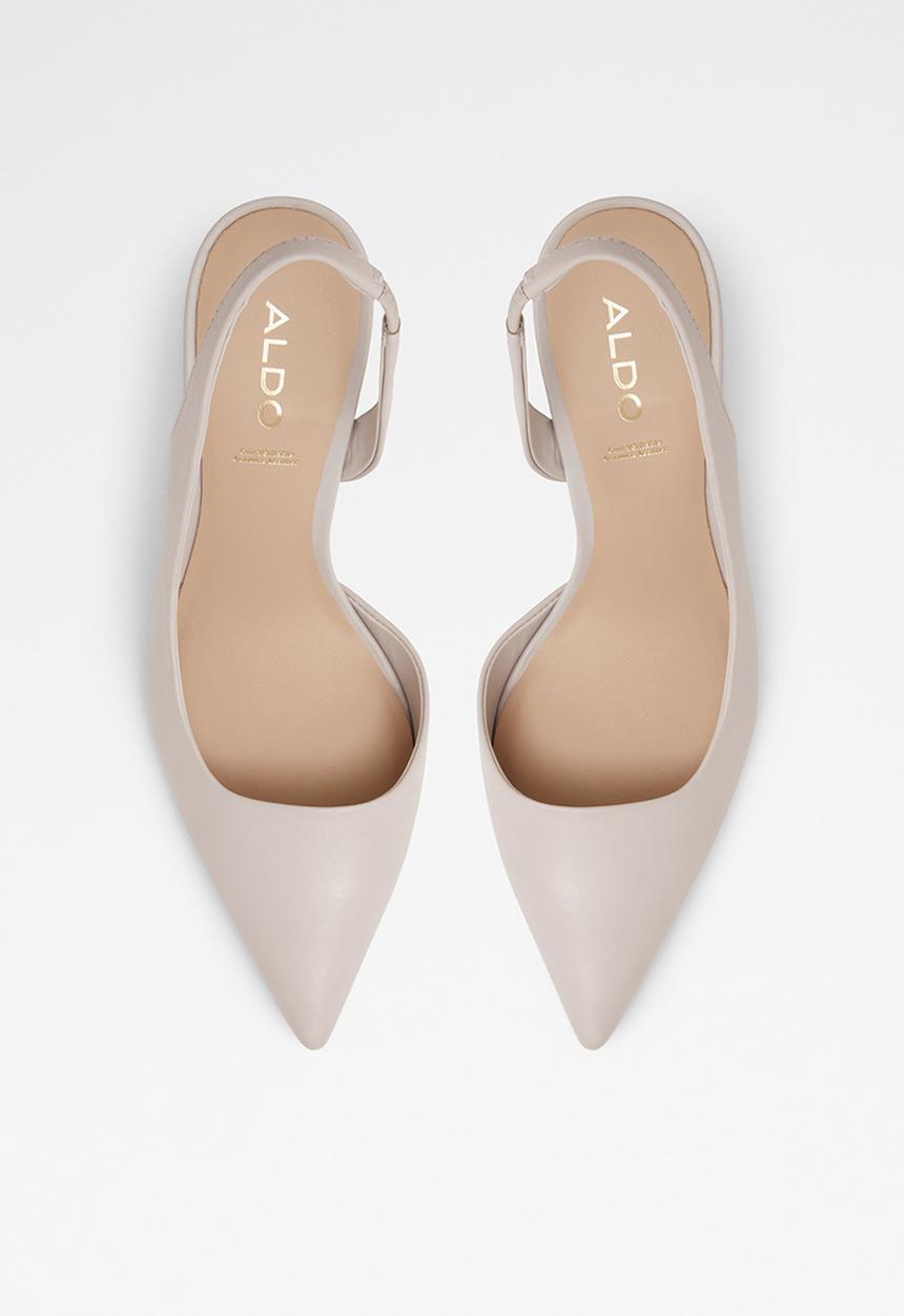 ALDO - Loucette leather court heel - light grey