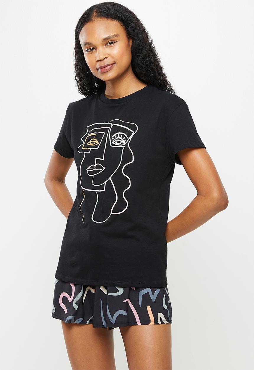 Superbalist - Shorts & tee set - black 