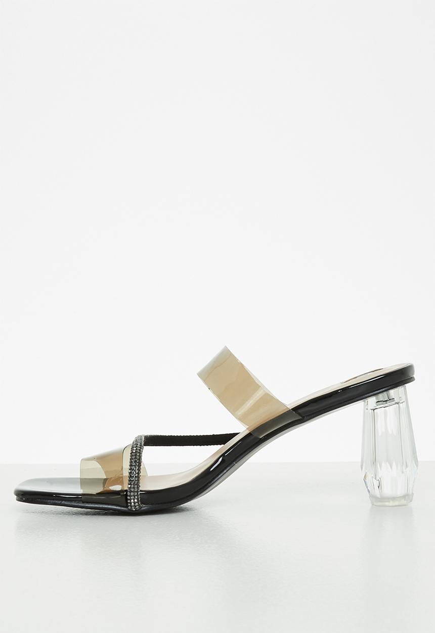 Footwork - Star square toe mule heel - black
