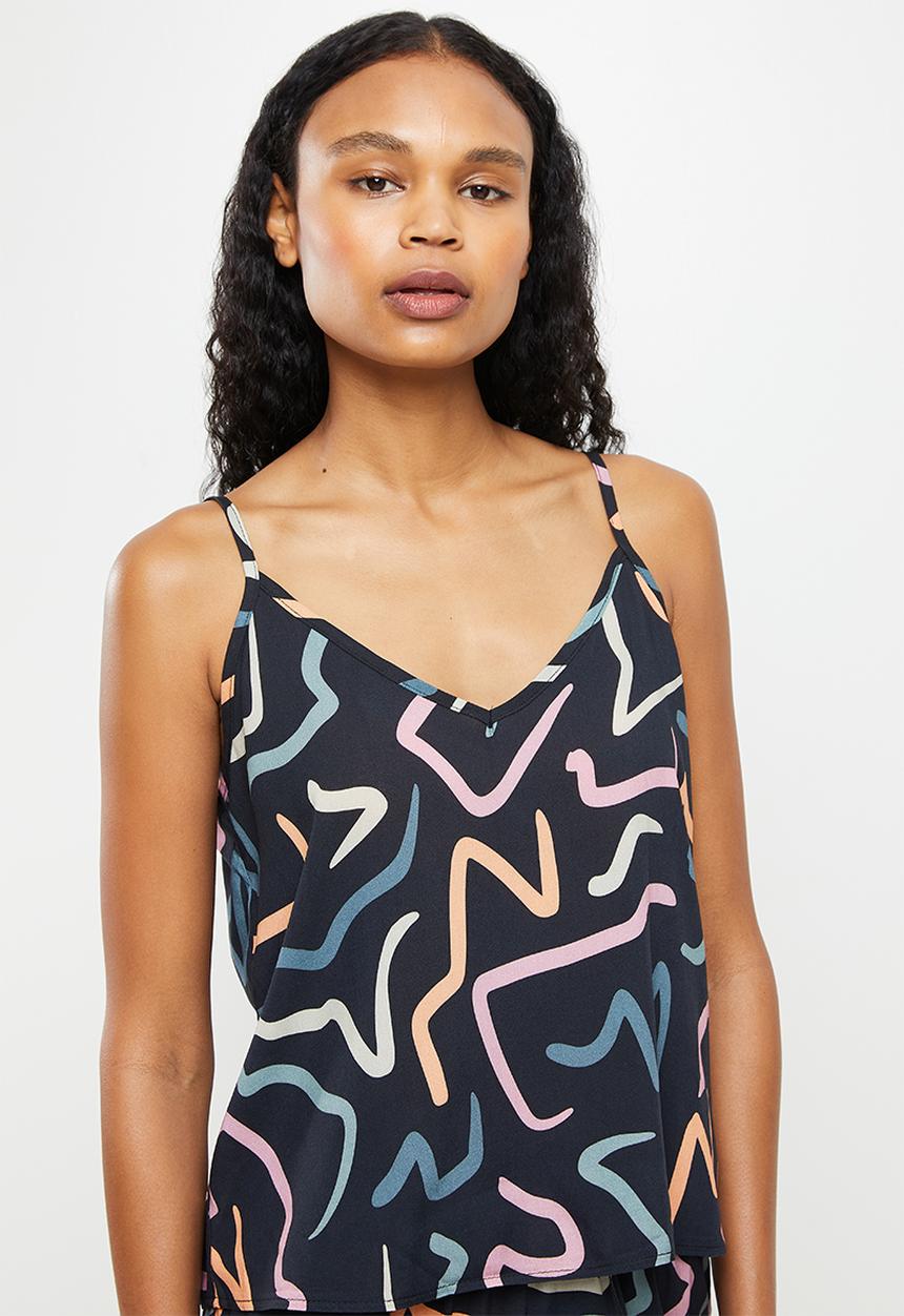 Superbalist - Sleep cami & shorts set - black