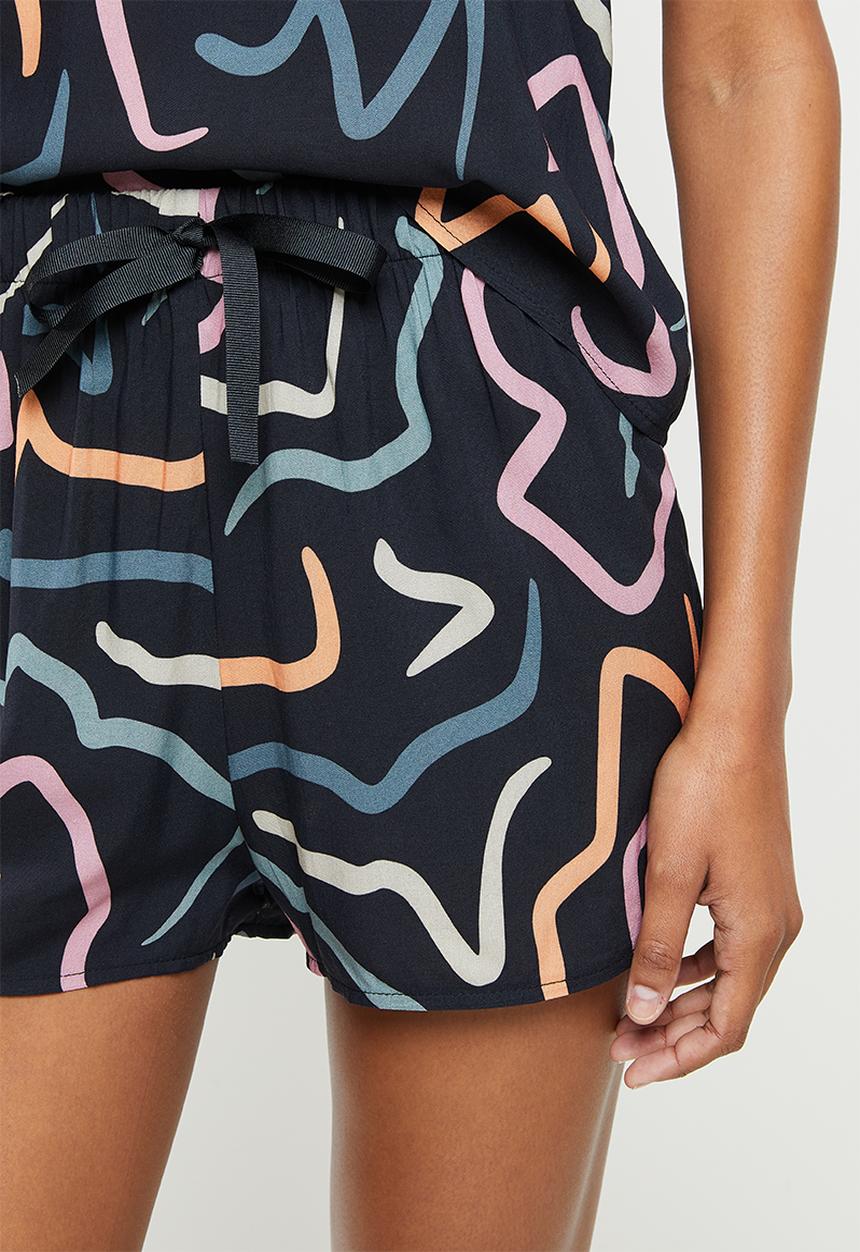 Superbalist - Sleep cami & shorts set - black