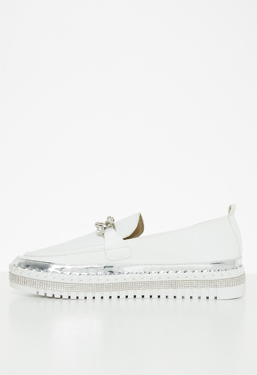 Footwork - Ruby chain loafer - white