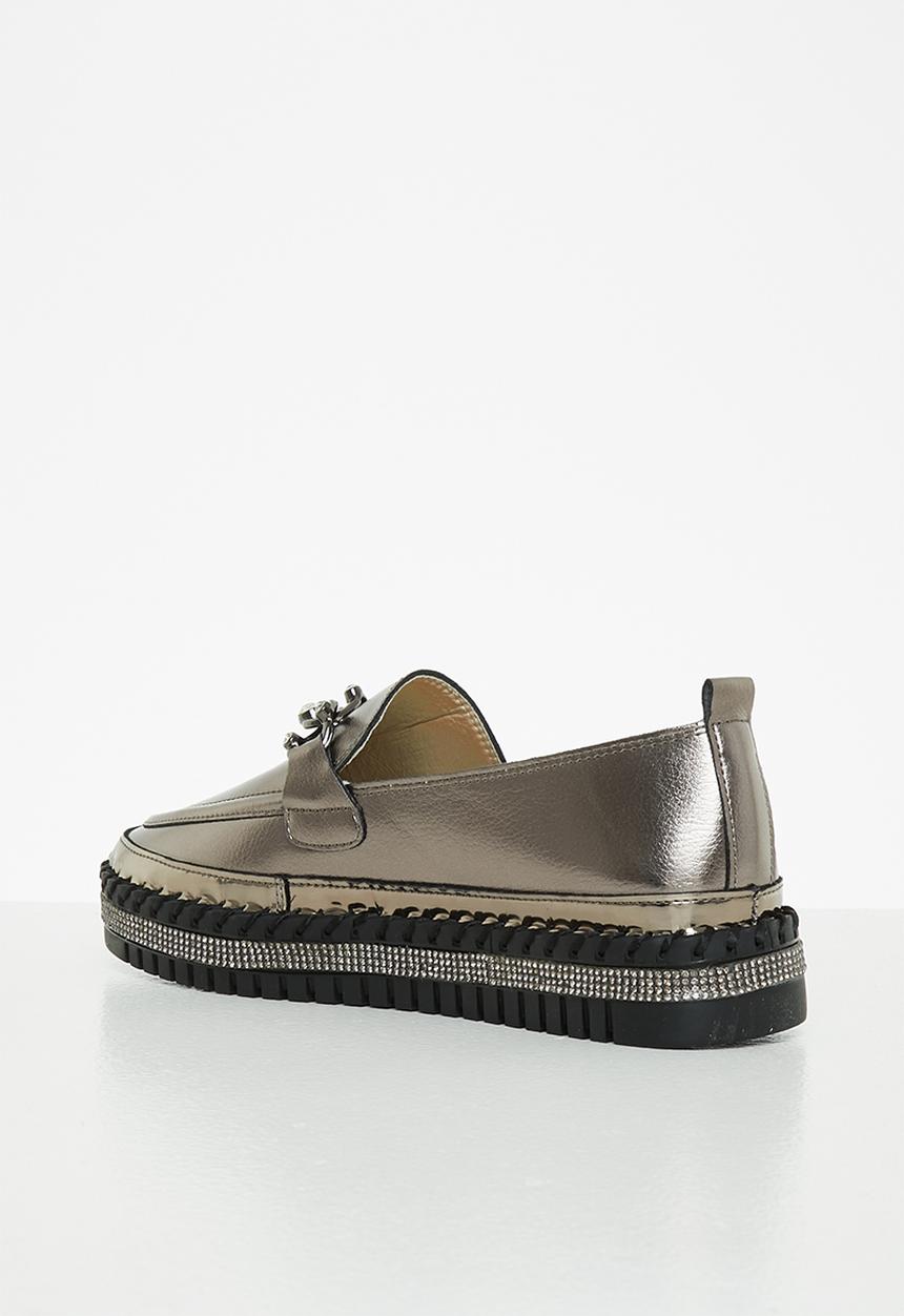 Footwork - Ruby chain loafer - pewter