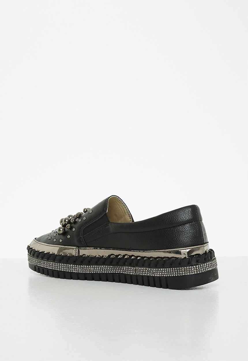 Footwork - Pearl slip-on - black