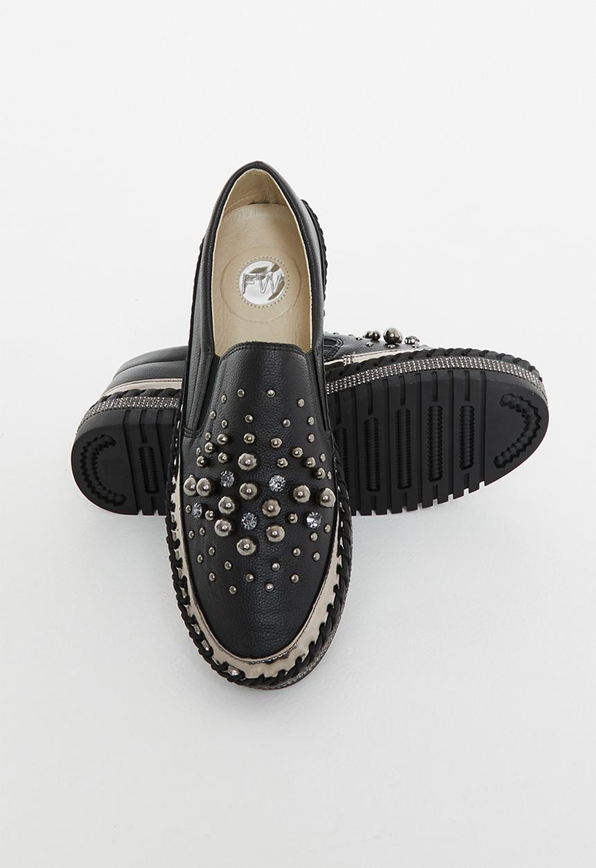 Footwork - Pearl slip-on - black