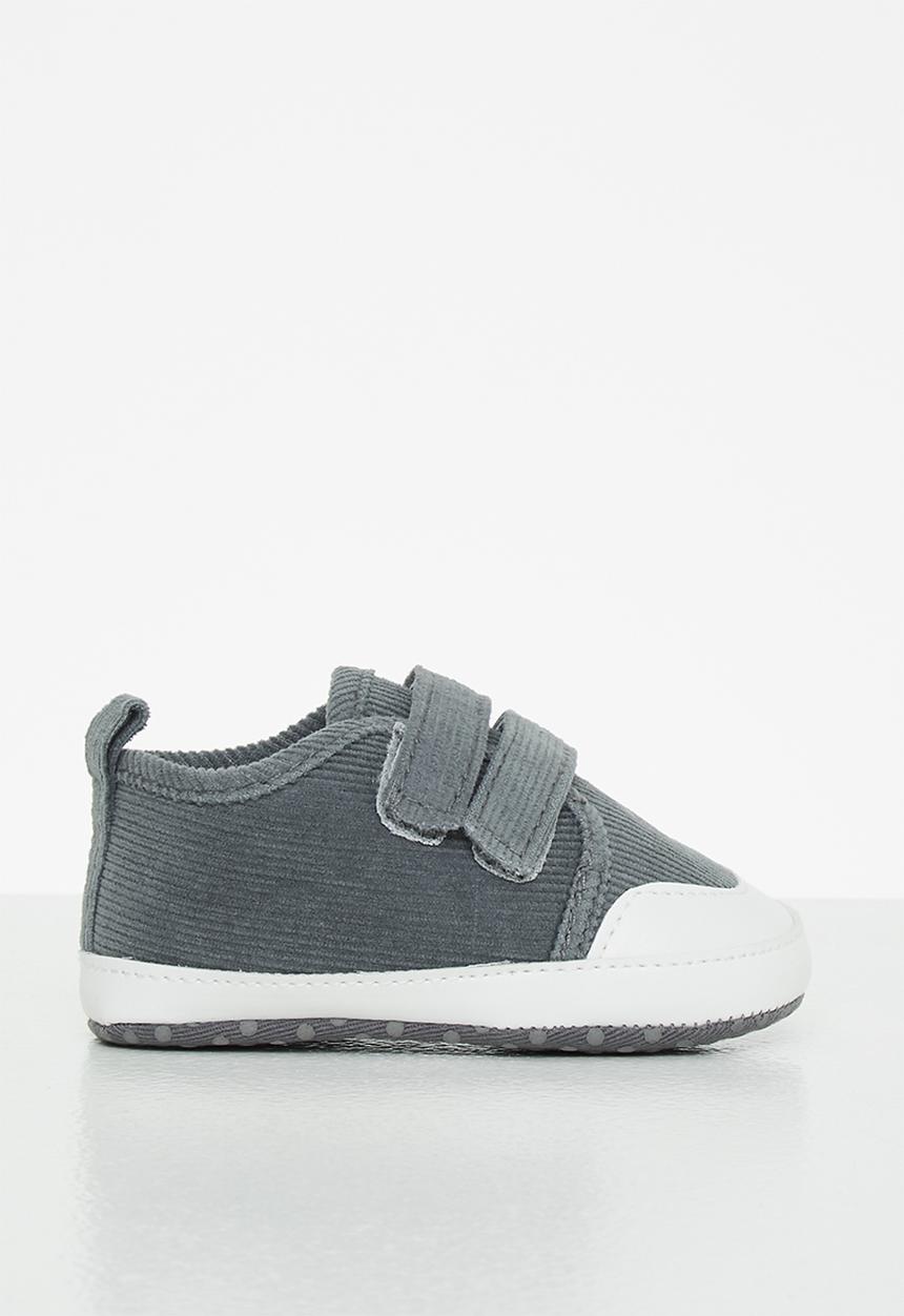 Pop Candy - Boys corduroy sneaker - charcoal