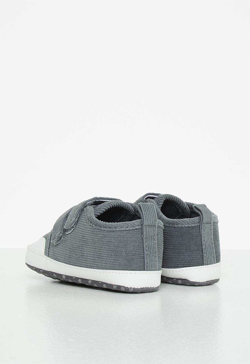 Pop Candy - Boys corduroy sneaker - charcoal
