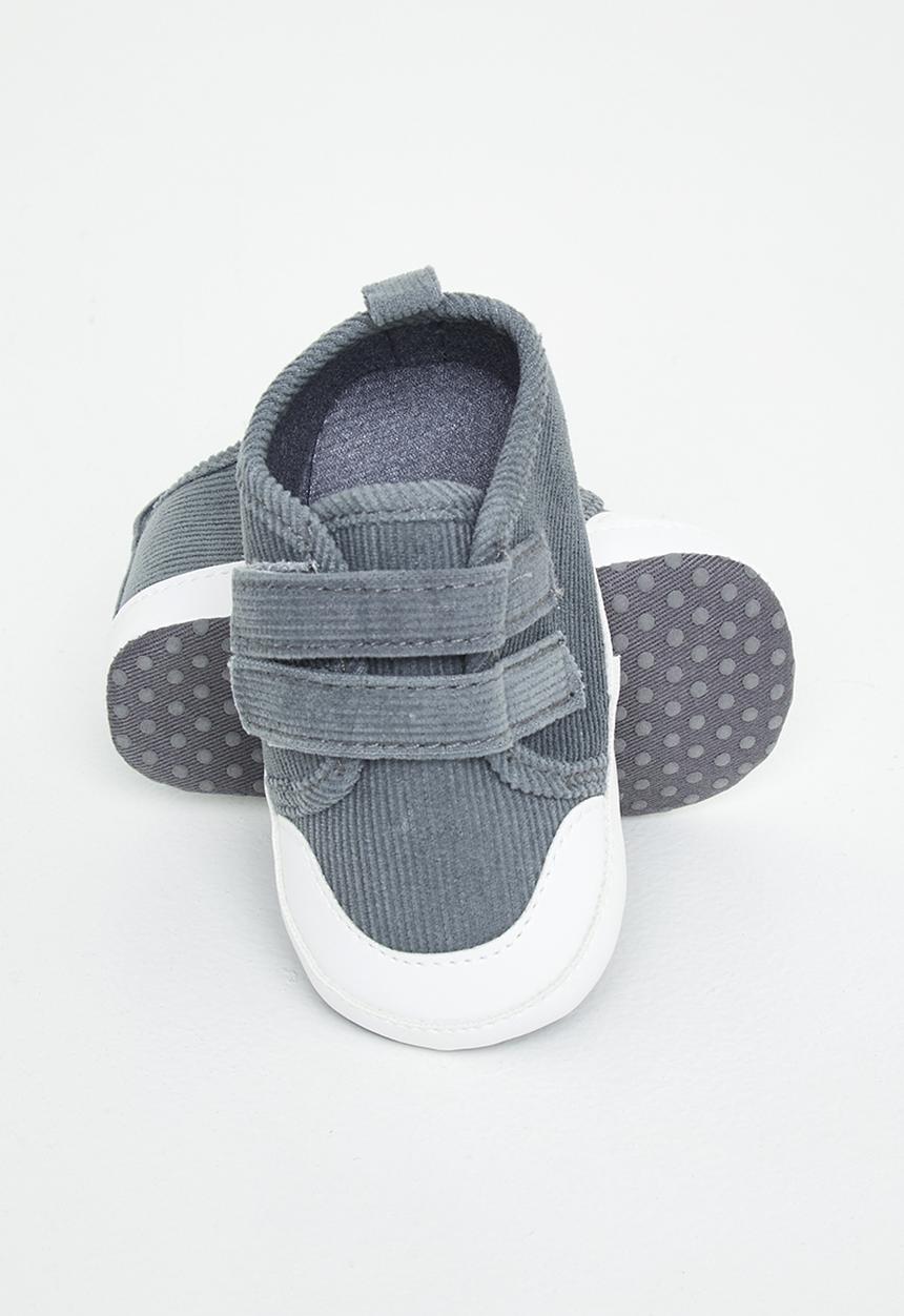 Pop Candy - Boys corduroy sneaker - charcoal