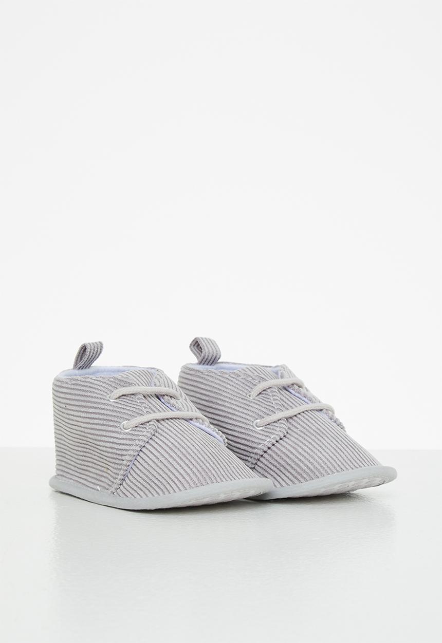 Pop Candy - Boys corduroy booties - grey