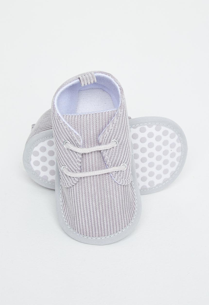 Pop Candy - Boys corduroy booties - grey