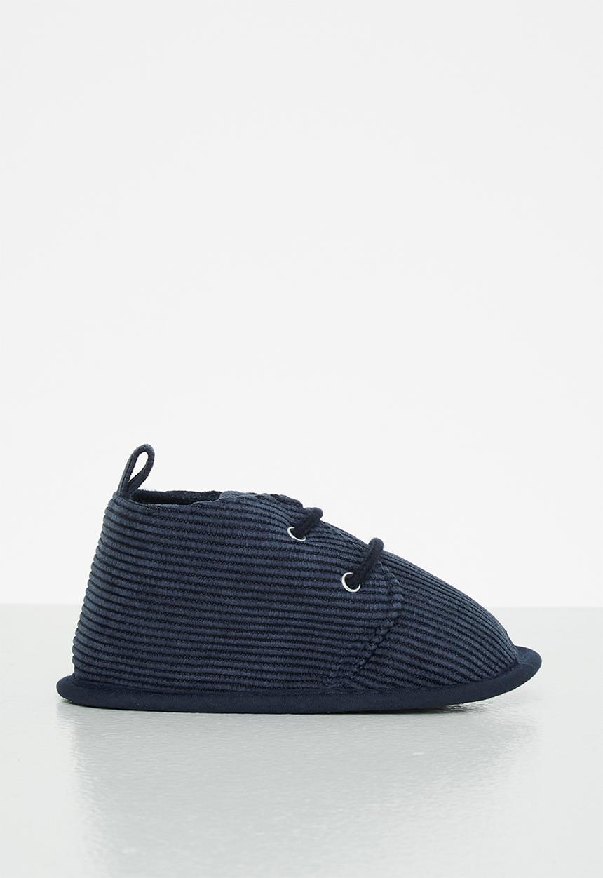 Pop Candy - Boys corduroy booties - navy