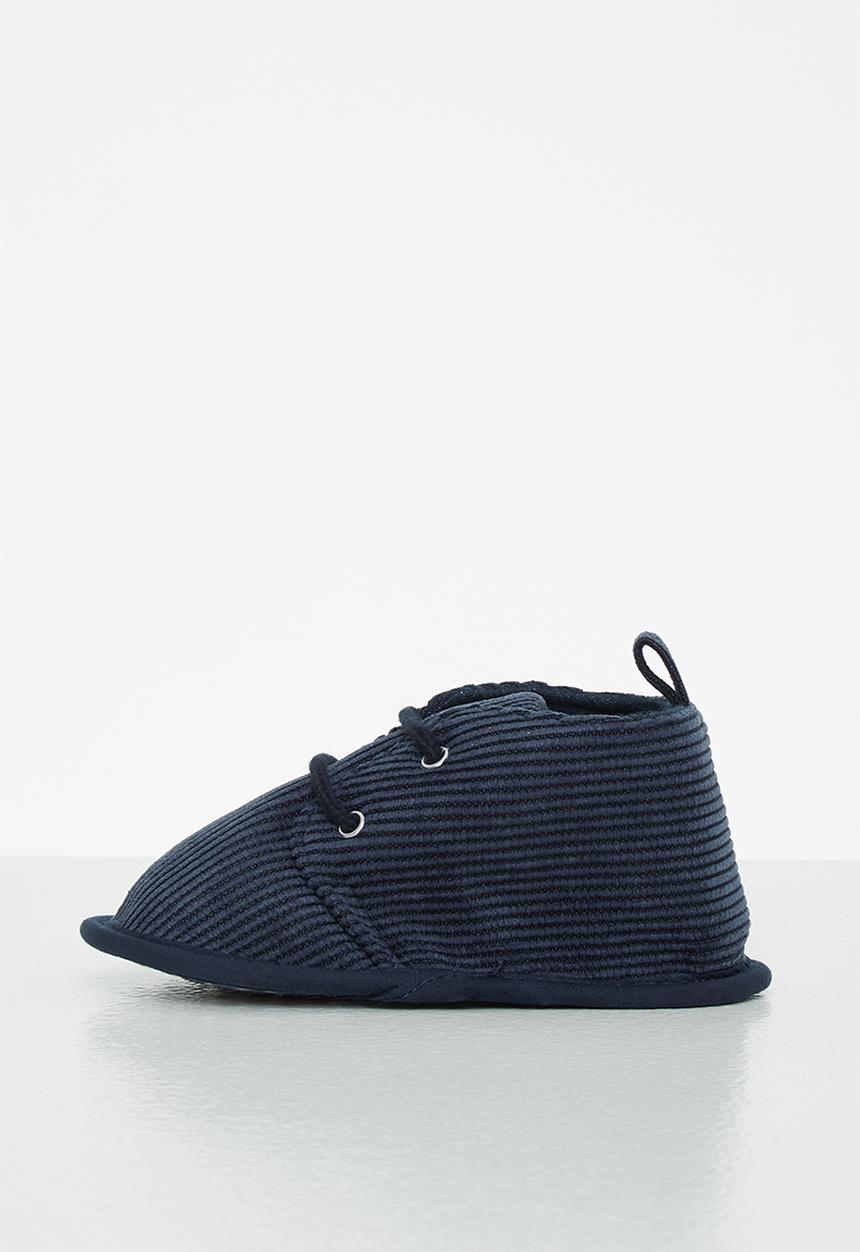 Pop Candy - Boys corduroy booties - navy