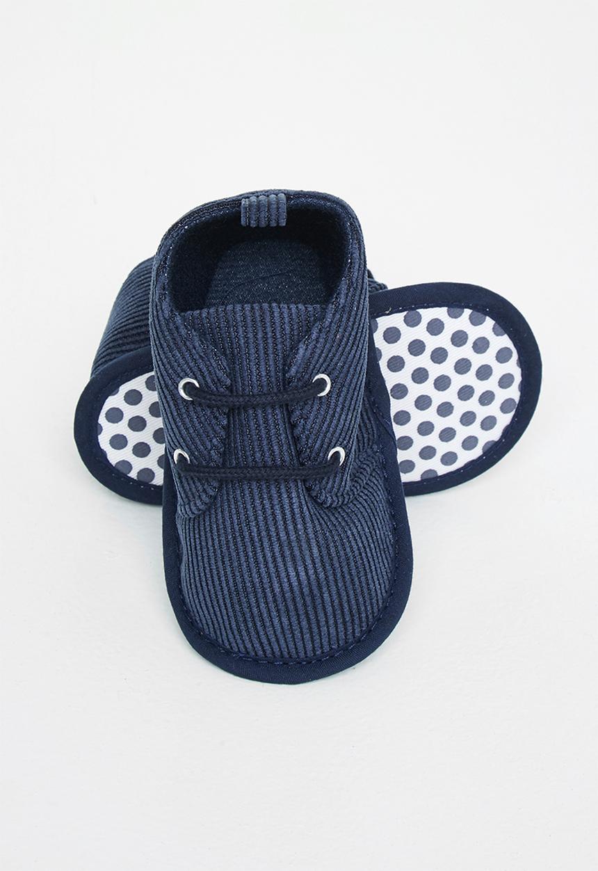 Pop Candy - Boys corduroy booties - navy