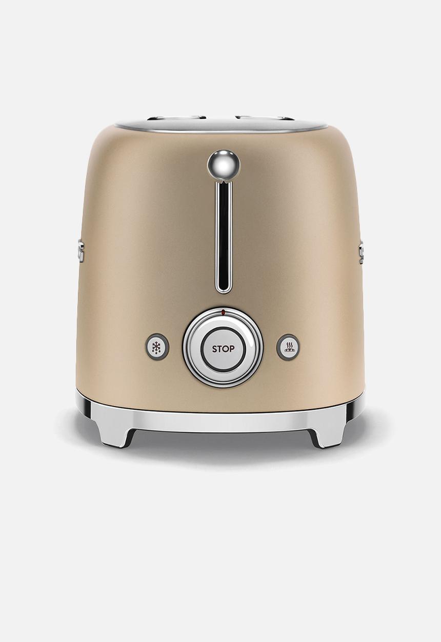 smeg - Retro 2 slice toaster - matte champagne