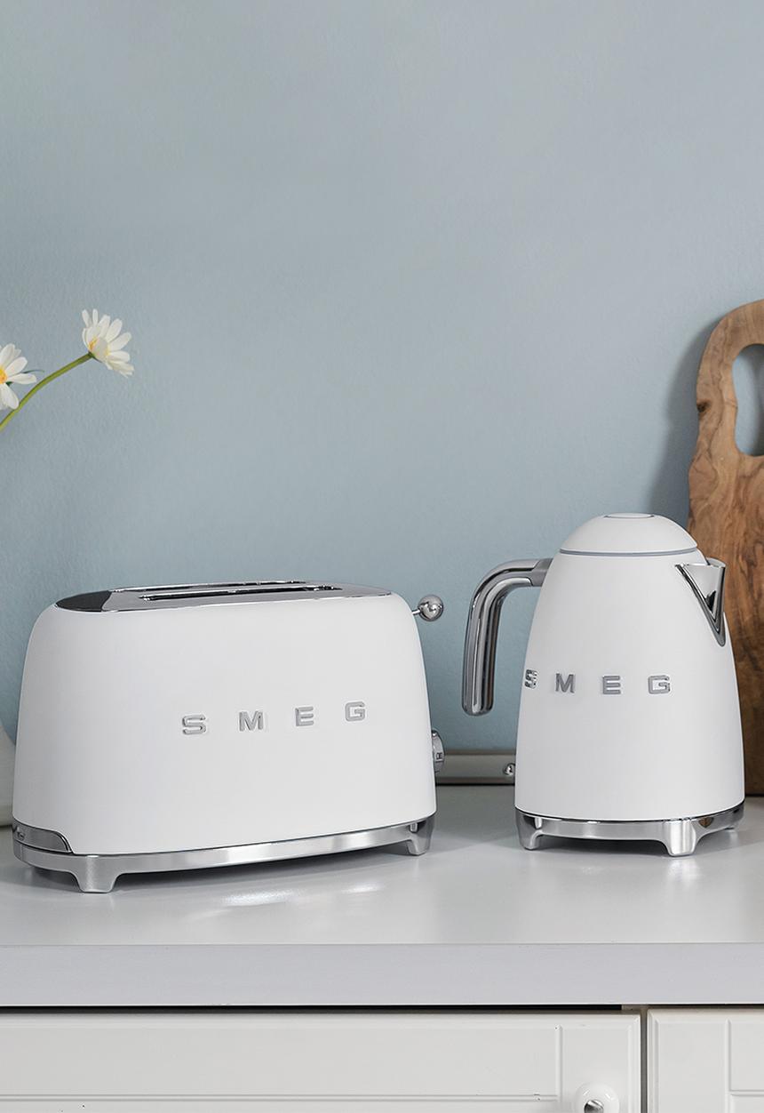 smeg - Retro 2 slice toaster - matte white