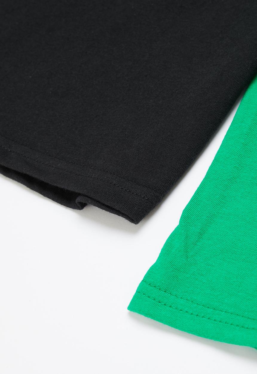 Pop Candy - Twofer graphic tee - green & black