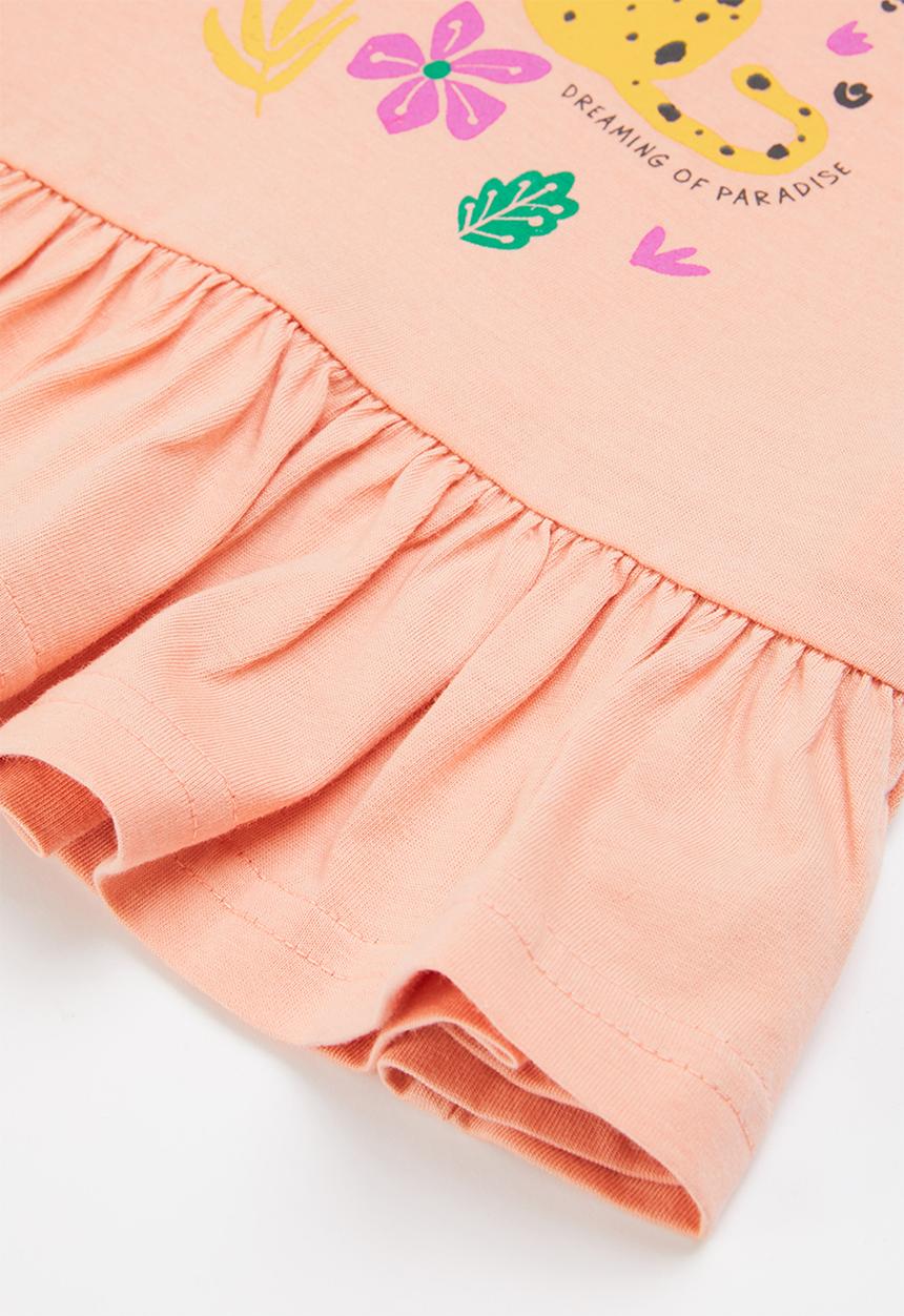 Superbalist Kids - Frill detail pj set - peach