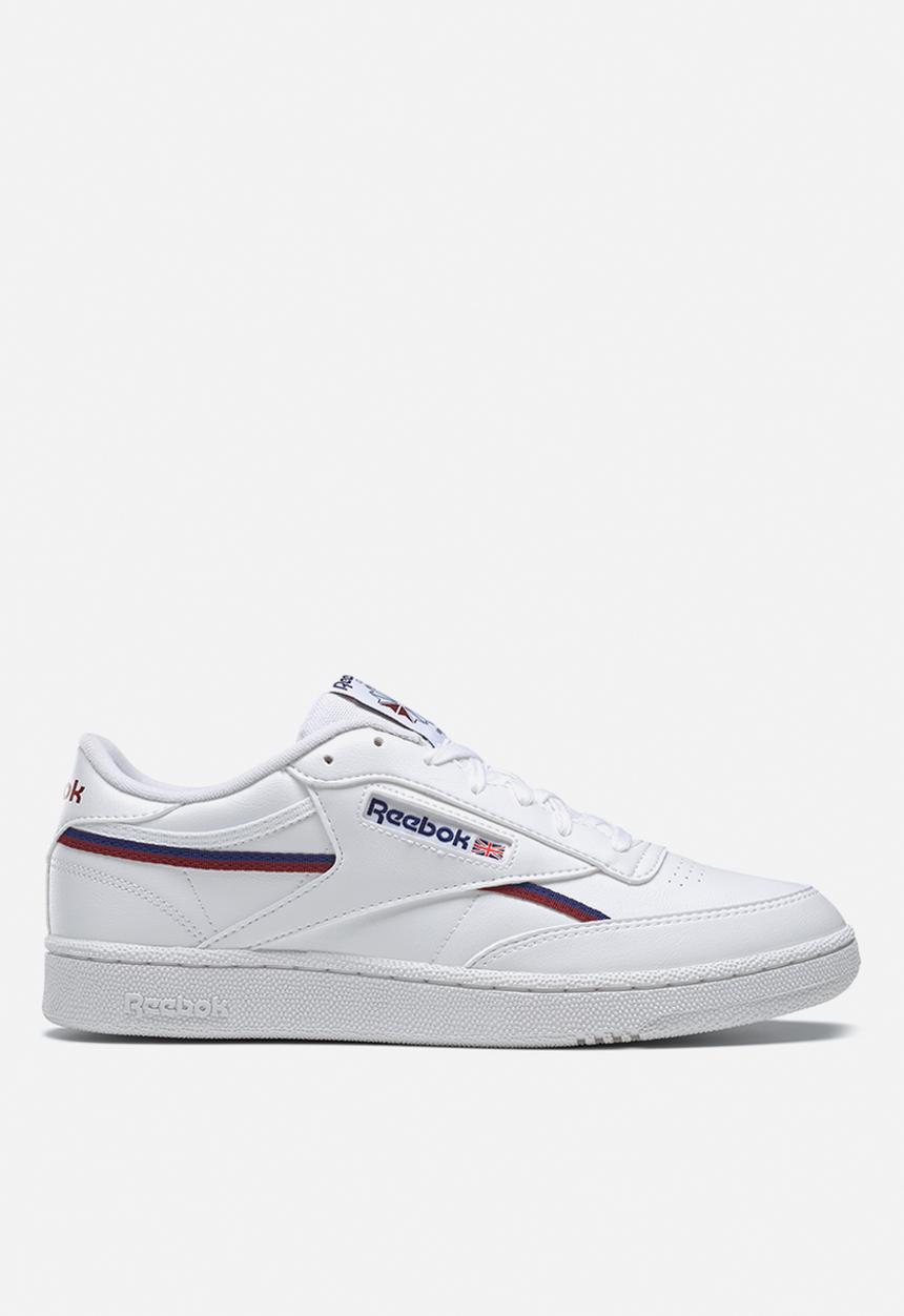 Reebok - Club c 85 vegan - ftwr white/classic cobalt/classic burgundy