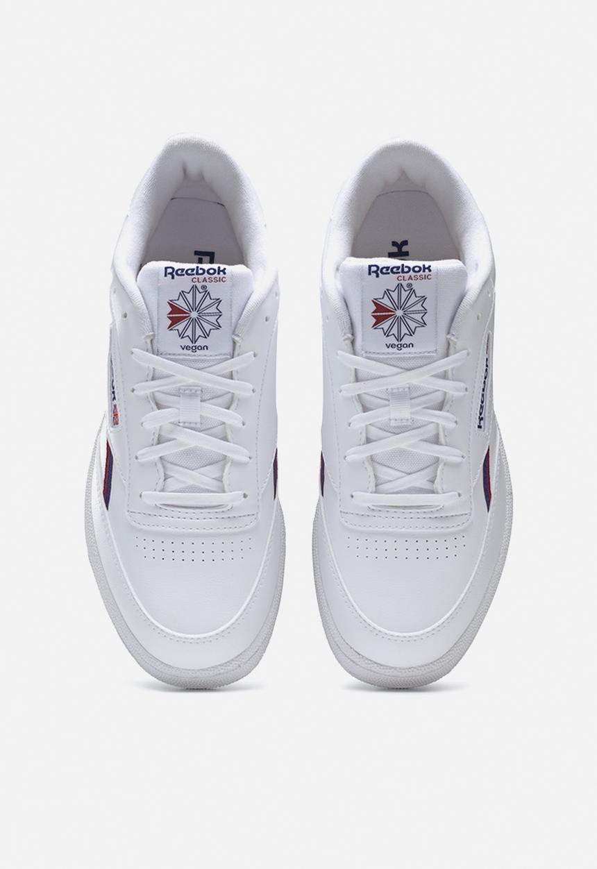 Reebok - Club c 85 vegan - ftwr white/classic cobalt/classic burgundy