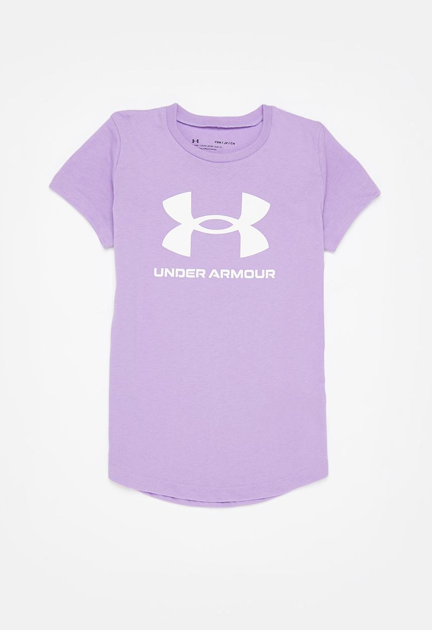 Under Armour - Live sport style graphic short sleeve - lilac & white